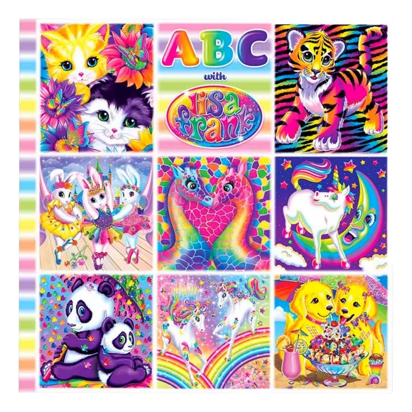 Lisa Frank Hardback ABC Alphabet Book - Picture 2 of 8